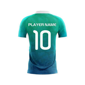 Conjunto de camisetas de fútbol unisex de alta calidad, uniformes de fútbol de poliéster de color personalizado con impresión de nombre, transpirables y elegantes - Product Image 3