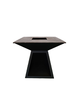 Base de foyer portable en acier Corten de haute qualité, diamètre 60cm-180cm, épaisseur 2mm, traitement antirouille, pour brûlage du bois