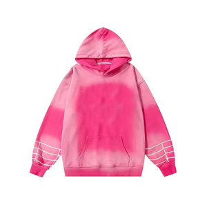 Sweat à capuche surdimensionné 100% coton délavé à l'acide avec fermeture éclair vintage - Product Image 1