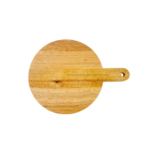 Planche de service en bois ronde écologique avec poignée | OEM/ODM disponible - Product Image 4