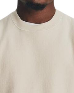 Sudadera de Forro Polar Beige para Hombre, Cuello Redondo, Manga Larga, Informal, Suave, de Algodón, Cálida para Invierno, Diseño Personalizado OEM - Product Image 4