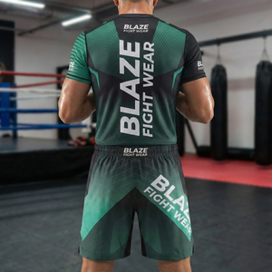ชุดแรชการ์ดแบบเต็มตัวสำหรับผู้ชายและผู้หญิง Blaze Fight Wear และกางเกงขาสั้นสำหรับฝึกซ้อมบราซิลเลียนยิวยิตสู สำหรับผู้ใหญ่ที่ต้องการฝึกซ้อมและต่อสู้ - Product Image 6