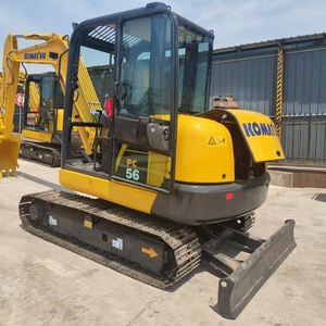 ¡Certificado CE/EPA! Komatsu Pc 56 Excavadora usada Komatsu Pc56 Mini 5 Ton Excavadora sobre orugas con pista de goma para la venta - Product Image 6