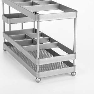 อุปกรณ์ห้องน้ำโลหะสีเงินขาตั้งที่ใส่แปรงสีฟันสแตนเลสที่ดูทันสมัย - Product Image 5