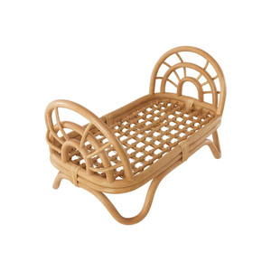 Nouveau design le meilleur jouet de lit de poupée en rotin pour enfant fabriqué à partir de matériaux environnementaux sans matelas provenant du facteur de vente en gros - Product Image 2