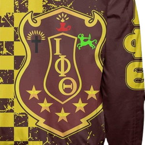 Veste universitaire grecque en satin Iota Phi Theta 1963, brodée, vêtement d'extérieur de qualité supérieure pour fraternité - Product Image 5