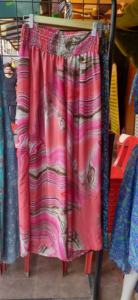 กางเกงเอวยางยืดสำหรับผู้หญิง, กางเกงไซส์พิเศษสไตล์ฤดูร้อนเอวขนาดกลางแบบปรับแต่งได้ระบายอากาศได้ออกแบบด้านหน้าเรียบพิมพ์ลายทันสมัย - Product Image 5