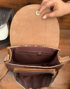 Fourrure de peau de vache Offre spéciale Sac à main en cuir véritable Sac en cuir de style occidental Nouveau design Sacs à main pour femmes - Product Image 6