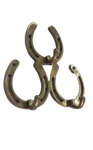 Crochet de style équestre en laiton fini antique en fonte d'aluminium crochets pour fers de cheval crochets et rails multifonctionnels muraux - Product Image 5