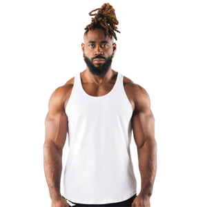 Débardeur de sport décontracté pour homme, logo personnalisé OEM, maille tricotée, écologique, 100% polyester, sans manches - Product Image 2