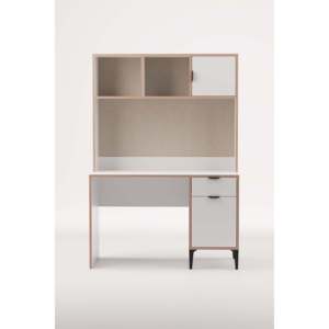 Sarmobi Eco-Friendly Adjustable Wooden Home Office <b>Desk</b> with Integrated Bookshelf Modern <b>Study</b> Table for Students Computer <b>Desk</b> - Product Image 2