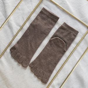 Autumn Winter 3 Pairs of <b>Thermal</b> Thick Wool <b>Socks</b> Solid Color 5 Finger Casual Male Gift Soft Warm Toes - Product Image 4