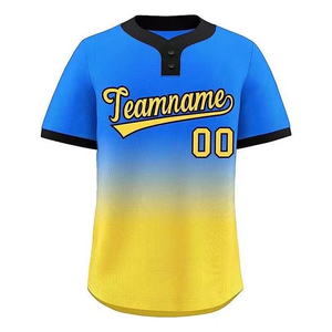 Gran oferta 2024, camisetas de béisbol, camisetas de softbol transpirables sublimadas personalizadas, ropa de softbol con dos botones - Product Image 4