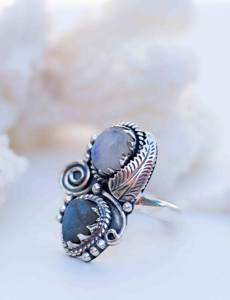 Diseño único Labradorita 925 Anillo de bodas de plata esterlina sólida Piedra preciosa natural Anillo de labradorita de joyería fina de buena calidad - Product Image 3