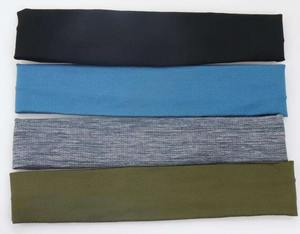 Bandeau universel antidérapant en coton lourd personnalisé Protection professionnelle de couleur unie Sport sec Yoga Tennis Gym exercice - Product Image 2