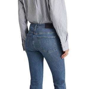 Jeans de Mujer al por Mayor, Personalizados OEM ODM, Mezclilla Premium, Cintura Media, Corte Regular, Casuales, Lisos, Producción Directa de Fábrica - Product Image 4