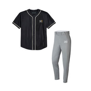 Ensemble de vêtements de sport professionnels en polyester de haute qualité, uniformes de baseball imprimés avec logo personnalisé, édition sportive du fabricant - Product Image 1