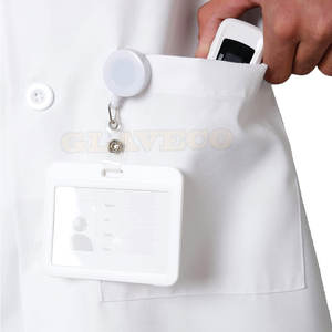 Bata de laboratorio médica y quirúrgica personalizada al por mayor, bata de laboratorio hospitalario de buena calidad a la venta - Product Image 5