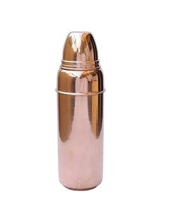 Botella martillada de cobre de calidad premium, botella brillante de cobre antiguo con forma personalizada india, botella de agua para exteriores hecha a mano - Product Image 1