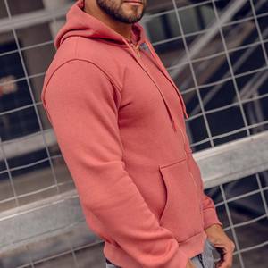 Sweat à capuche épais et chaud pour homme, uni, avec poche zippée, coupe ample, en molleton bouclette, style sport décontracté - Product Image 6