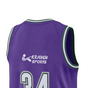 Maillot de basket-ball imprimé par sublimation pour la saison estivale, style sportif, maillot de basket-ball imprimé par sublimation, best-seller - Product Image 5