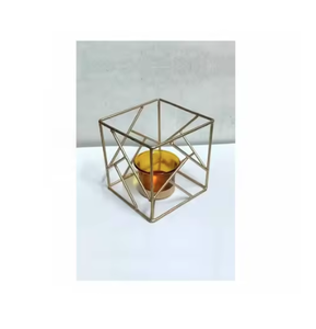 Portavelas personalizado, centro de mesa, artesanías de Metal altamente decorativas para decoración de iluminación real a precio mayorista - Product Image 6