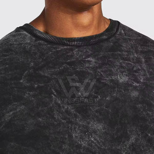 Pakistan Made Basics Acid Wash Sudadera Ropa informal Calidad Premium Logotipo personalizado Acid Wash Sudadera - Product Image 6