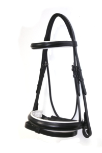 Bride de cheval en cuir de haute qualité, bride en cuir véritable avec bride de cheval sautant rembourrée en marron - Product Image 3