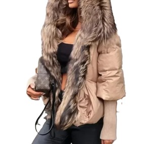 Chaqueta acolchada con capucha informal y elegante para mujer, chaqueta de invierno a prueba de viento de color personalizado, chaqueta acolchada al por mayor de alta calidad - Product Image 2