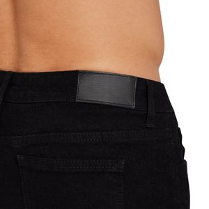4. Pantalones vaqueros ajustados para hombre, negros, de cintura media, elegantes, informales, elásticos, para todos los días, con grapas, pierna cónica, elegante, para la Oficina y la calle - Product Image 4