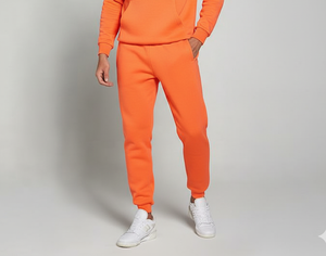 New Fashionable Winter Casual Solid Tracksuit Men's Hooded Fleece Cotton <b>Jogger</b> Set Custom Logo Available Breathable Lightweight - Product Image 5