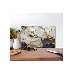 Tabla de cortar de mármol pesada y duradera que proporciona estabilidad y agarre durante cortes resistentes y rebanados de alimentos - Product Image 4