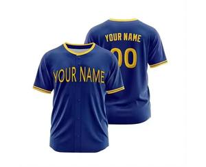 Maillot de baseball personnalisé pour jeunes, de bonne qualité, impression par sublimation, manches courtes, uniforme court OEM pour hommes - Product Image 1