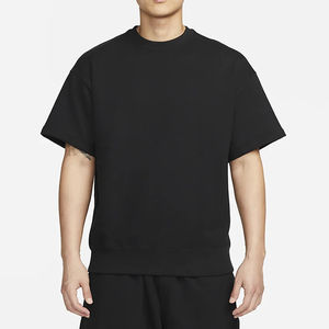 Camisetas de felpa francesa personalizadas para hombre, 100% algodón, hombros caídos, cuello redondo de gran tamaño, parte inferior Flexible con su propio logotipo - Product Image 4