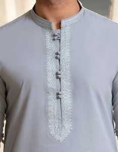 Kurta Pathani en coton spécial Eid pakistanais pour hommes, pantalon Shalwar, robe de fête de mariage, vêtements islamiques, vente en gros, haute qualité - Product Image 5