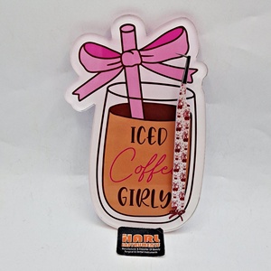 แผ่นแม่เหล็กติดขนตาปลอมลายกาแฟเย็นน่ารัก สำหรับช่างต่อขนตา อุปกรณ์ต่อขนตาแบบกำหนดเองได้ - Product Image 3