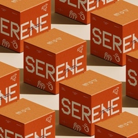 Sérums de Nuit Cosmétiques Premium Personnalisés Cottura, Savons et Soins de la Peau Écologiques, Soins Personnels avec Lamination Brillante Orange et Blanc