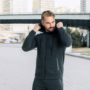 Conjuntos Deportivos de Invierno Transpirables para Hombre, Tallas Grandes, con Color Personalizado y Diseño Impreso, 100% Algodón de Alta Calidad - Product Image 3