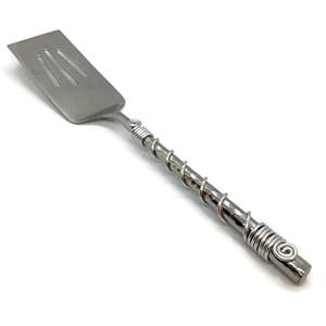 Juego de cubiertos personalizados de fábrica más vendidos, juego de utensilios para servir de Metal de acero inoxidable de estilo Vintage con mango de diseño esmaltado - Product Image 4