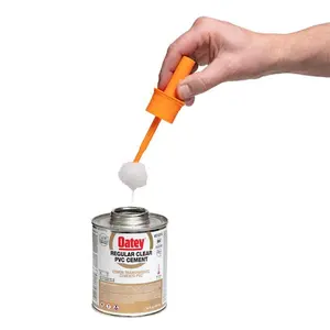 Adjustable Handle Extends to 6 in Length Solvent Cement or Primer Brush Dauber Applicator