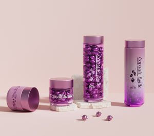 Di alta qualità vuoto trasparente Capsule bottiglie di vetro pillole di vitamina medica compresse flacone per la cura <span class=keywords><strong>della</strong></span> salute integratore di prodotti - Product Image 6