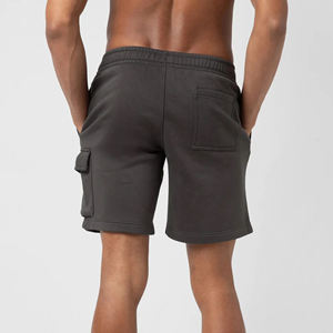 Pantalones cortos personalizados de 100% algodón para hombre, logotipo personalizado impreso en 3D con bolsillo lateral y cargo, pantalones cortos transpirables y cómodos para hombre - Product Image 5