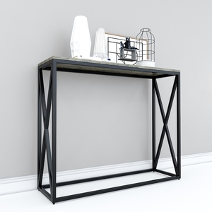 Modern Luxury <b>Console</b> Table Contemporary Decorative Marble with X-Shaped Iron Legs Entry and Villa Application-CST003 - Product Image 2