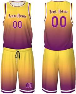 Haute qualité personnalisé votre propre uniforme de basket-ball d'équipe 100% Polyester Logo personnalisé respirant et léger - Product Image 1