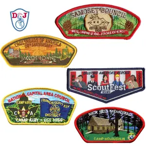 Individuelle Patches Stickerei Pfadfinder-Akkredit Jungen-Pfadfinder-Mädchen-Pfadfinder-Akkredit Emblem-Akkredit für Uniformzubehör