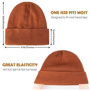 3 Pack Winter <b>Waterproof</b> <b>Beanies</b> Customized Unisex Fitted Fitted Women Men Soft Highest Quality Multi-Functional Wholesale - Product Image 3