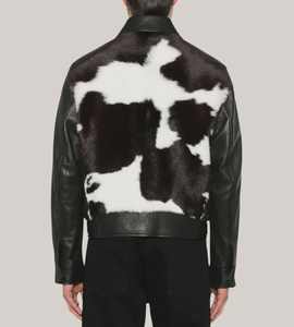 แจ็คเก็ตหนังสไตล์ไบค์เกอร์แบบยูนิเซ็กซ์สั่งทำพิเศษ พร้อมกระเป๋า สำหรับผู้ชาย แจ็คเก็ตหนังวัวแท้สำหรับผู้ชาย ใส่ได้ในฤดูหนาว - Product Image 2