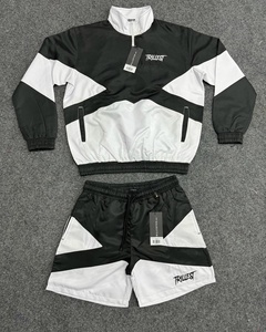 Streetwear dernier modèle personnalisé prix d'usine ensemble short et coupe-vent survêtement ensemble short et veste de haute qualité pour hommes - Product Image 1