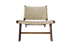 Solobeat Modern Natural Rope Chaise Lounge <b>Chair</b> with Solid Wooden Frame Handmade Living Room & <b>Dining</b> Furniture - Product Image 3