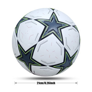 KHASON Custom Logo Size 5/4 Thermal Bonded PU Eco-Friendly Durable Soccer <b>Ball</b> Gold Adults Training Football Factory Wholesale - Product Image 4